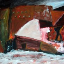 De kust
2006
acrylverf op papier
105 x 70 cm