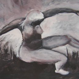 De landing
2006
papier, acrylverf