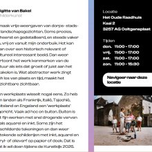 Kunstkijk 2026    
Het Oude Raadhuis, Kaai 2, Ooltgensplaat      
Donderdag 14 tot en met zondag 17 mei 2026   
11:00-17:00 uur   