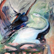 Het geheim
2006
acrylverf op papier
70 x 105 cm